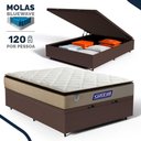 Ver imagem 3 de Cama Box Baú + Colchão Gazin de Molas Ensacadas Pillow Top Air Pro Casal 138 cm
