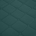Ver imagem 4 de Kit Cobre Leito Colcha Speciale Casal Matelado Toque Acetinado 400 Fios 3 Peças Verde - 100% Polié