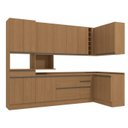 Ver imagem 3 de Armário de Cozinha Modulada Completa em L 14 Peças 3,09x1,38m 315 Maxxi Canela Kappesberg