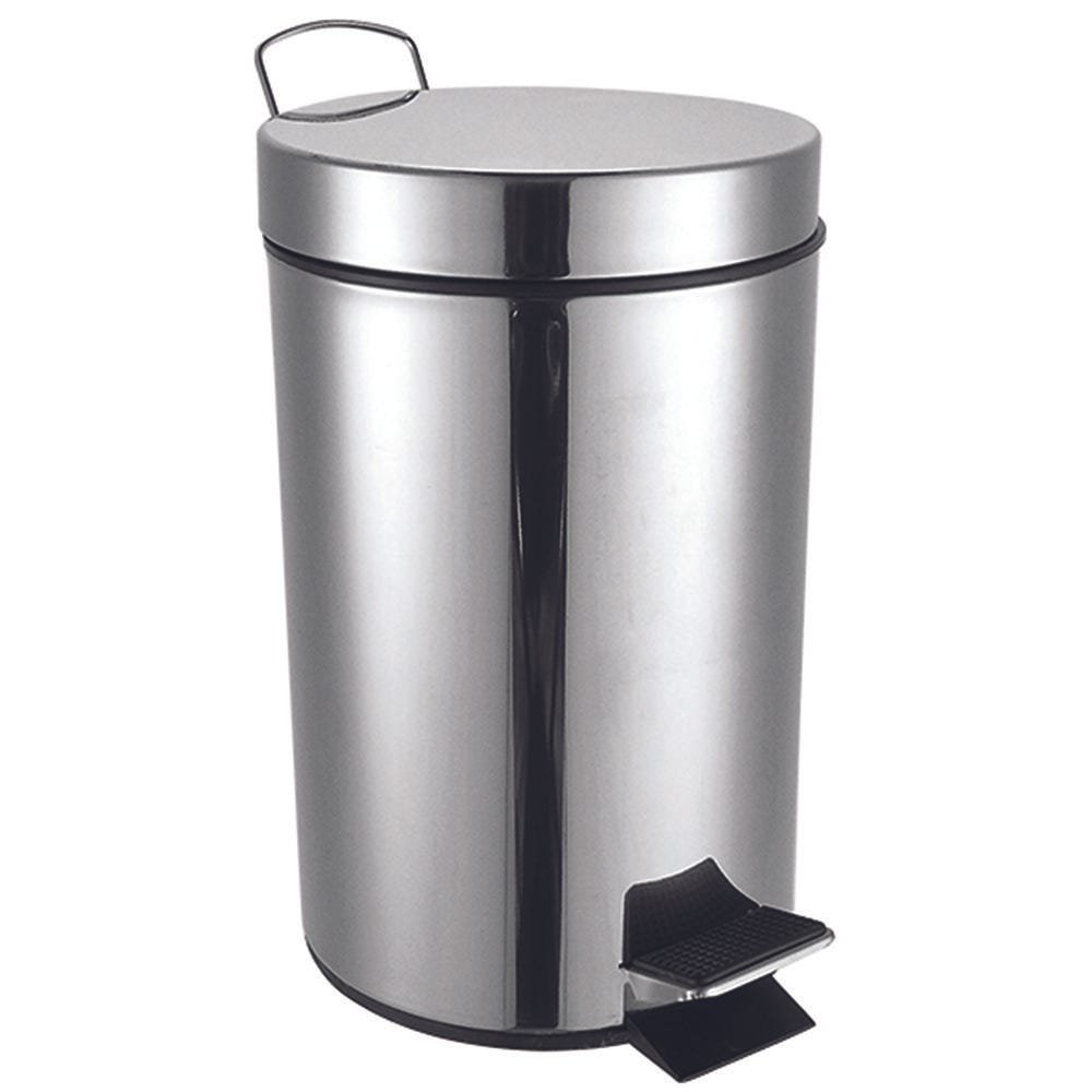 Cesto De Lixo Para Banheiro 4 L Em Inox - Incasa | MadeiraMadeira