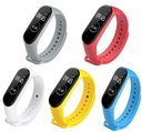Ver imagem 1 de Kit 5 Pulseiras em Silicone Nsmart Compatíveis com Mi Band 3 / Mi Band 4 Compatível com Smartband Xi