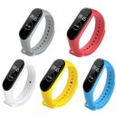 Ver imagem 1 de Kit 5 Pulseiras em Silicone Nsmart Compatíveis com Mi Band 3 / Mi Band 4 Compatível com Smartband Xi