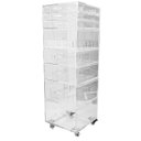 Ver imagem 1 de CARRINHO ACRÍLICO ORGANIZADOR DE MAQUIAGEM ALTO N4 Centauri Acrílicos CAR-N4