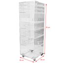 Ver imagem 2 de CARRINHO ACRÍLICO ORGANIZADOR DE MAQUIAGEM ALTO N4 Centauri Acrílicos CAR-N4