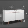 Buffet Aparador C/ Portas Assis Branco Gourmet Premium - 2