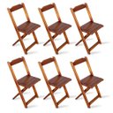 Ver imagem 3 de Conjunto De Mesa 1,10x70 E Mesa Aparador Dobrável Com 6 Cadeiras Tarimatã Para Area Gourmet - Imbui