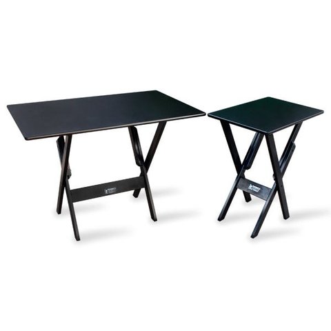 Conjunto De Mesa 110x70 Com Mesa Aparador Tarimatã - Preto