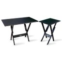 Ver imagem 1 de Conjunto De Mesa 110x70 Com Mesa Aparador Tarimatã - Preto