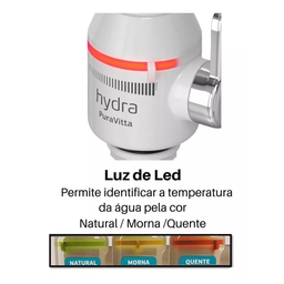 Torneira Elétrica Hydra Puravitta de Parede Branca 220v - 4
