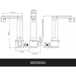 Torneira Elétrica Hydra Puravitta de Parede Branca 220v - 6