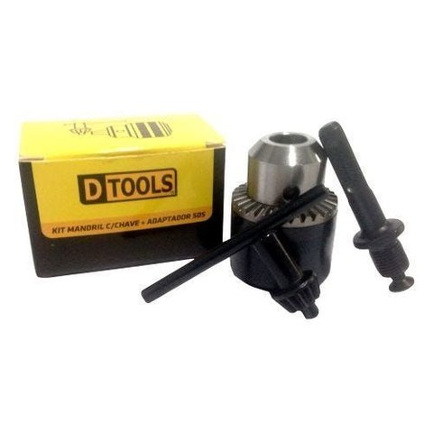 Mandril 1/2 Rosca c/Chave + Adaptador Dtools
