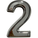 Ver imagem 1 de Números Residencial PVC Espelhado 15 Cm Resistente Elegante:Prata/2