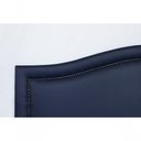 Ver imagem 4 de Cabeceira King Curva Luxo 193x60 Courino Azul - Tachas Fumê