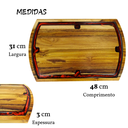 Ver imagem 5 de Tabua Corte Carne Churrasco Resinada Madeira Maciça Luxo