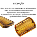 Ver imagem 3 de Tabua Corte Carne Churrasco Resinada Madeira Maciça Luxo