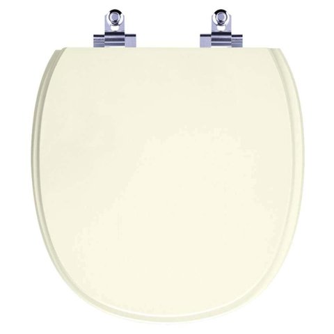 Assento Sanitário Laqueado Soft Close Massima Biscuit (Bege Claro) para vaso Incepa