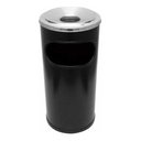 Ver imagem 1 de Cinzeiro Lixeira em Pintura Epóxi com Aro em Alumínio Cor:preto