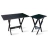 Conjunto De Mesa Dobrável 1,10x70 Com 2 Cadeiras Com Mesa Aparador Tarimatã Para Area Gourmet - Pre - 2