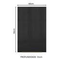 Ver mais imagens de Armário Aéreo Madesa Lux 40 cm 1 Porta Rustic e Preto