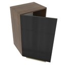 Ver imagem 2 de Armário Aéreo Madesa Lux 40 cm 1 Porta Rustic e Preto