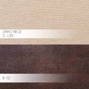 Ver imagem 4 de Poltrona Decorativa Kitana Pés Palito Couro/Linho Marrom/Bege - Gran Belo
