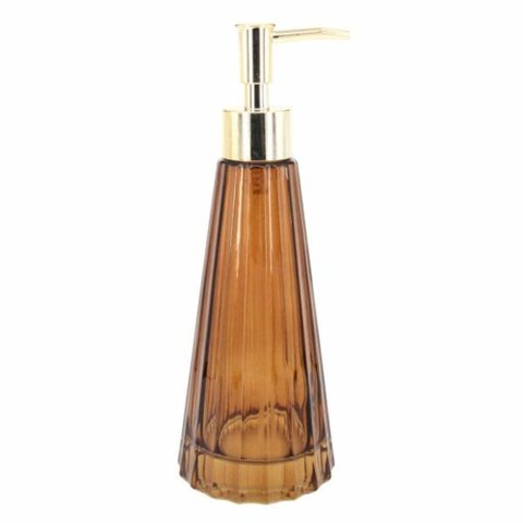 Porta Sabonete Liquido Bec Vidro Laranja 22cmxø8cm