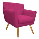 Ver imagem 4 de Kit Diva Recamier Vanessa 140cm Lado Esquerdo e 02 Poltronas Laura Suede Pink - Amarena Móveis