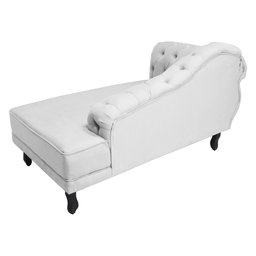 Recamier Namoradeira Divã Lado Direito Larissa Suede Branco - Ds Estofados - 4