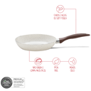 Ver imagem 6 de Frigideira Ceramic Life Antiaderente Fundo de Indução 0,6 Litros 20cm - Vanilla