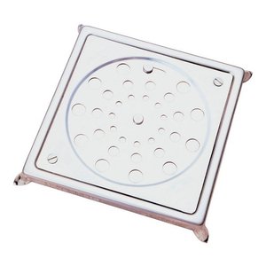 Grelha C/ Caixilho 10cm Inox Aço 304 Quadrada Não Enferruja