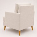 Ver imagem 3 de Kit 2 Poltronas Decorativas Serena para Sala Recepção Escritório Bouclé Premium Luxo Contemporâneas