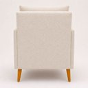 Ver imagem 4 de Kit 2 Poltronas Decorativas Serena para Sala Recepção Escritório Bouclé Premium Luxo Contemporâneas
