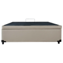 Ver imagem 2 de Cama Box Baú Casal Black Acolchões Corino Bege 41x138x188