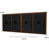 Painel Cabeceira Box Casal 1,40 Detalhe Madeira Suede Preto - Comprar Moveis em Casa - 2