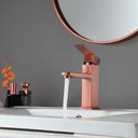 Ver imagem 5 de Torneira Banheiro Cor Rose Luxo Aço Inox 304 Misturador Monocomando Brinovar