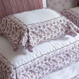 Capa de Rolinho Avulsa Retangular 45x13cm 400 Fios Ili - Artelassê Lilas Glace - 1