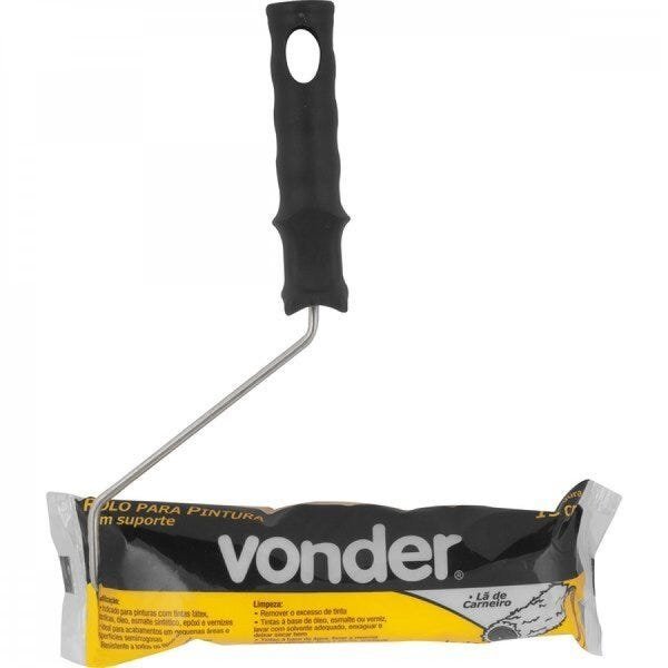 Rolo de lã para pintura 15 cm com suporte VD 958 Vonder - 2