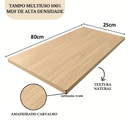 Ver imagem 2 de Prateleira 80x25 Tampo Mesa Mdf 15mm Carvalho 25x80 Arrigo Móveis
