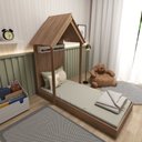 Ver imagem 4 de Cama Montessoriana Infantil Casinha Helena
