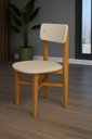 Ver imagem 5 de Mesa de Jantar Base Madeira Maciça com 2 Cadeiras Elisa Ideal para Apartamento 80x80 Off White