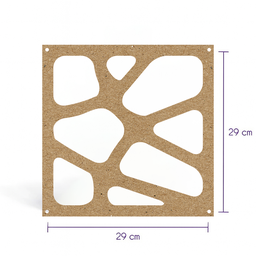 Divisoria Ambiente Modular Cobogó Mdf - 24 Unidades - 3