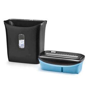 Fragmentadora de Papel Preta Media com Cesto 127V 5 Folhas -