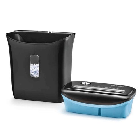 Fragmentadora de Papel Preta Media com Cesto 127V 5 Folhas -