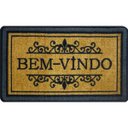 Ver imagem 4 de Capacho Boucle Bem Vindo Prestige Bege 0,45x0,75M - Niazitex