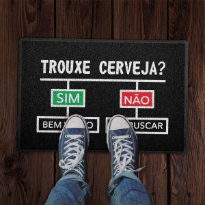 Capacho Vá Buscar Cerveja Preto 0,40x0,60M - Beek