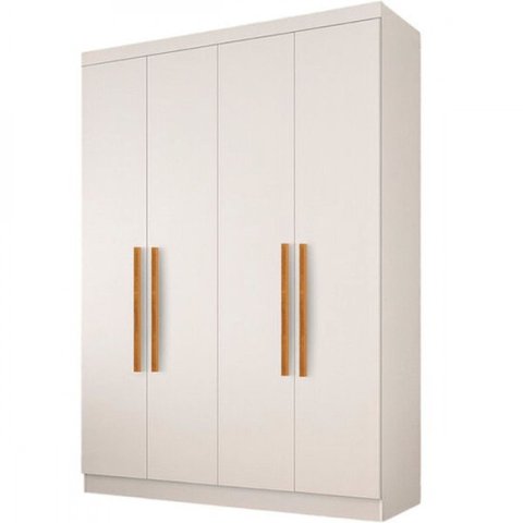 Guarda-roupa Paris 4 Portas 2 Gavetas 100 Mdf Maxel
