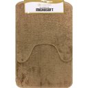 Ver imagem 2 de Kit Tapete Banheiro Microsoft Kaki 2 Peças - Niazitex