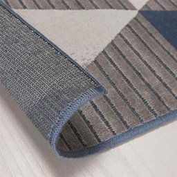 Passadeira Belga Innove 3 Azul-Cinza 0,68x1,10M - Niazitex - 2