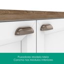 Ver imagem 6 de Cozinha Armário 5 Peças Balcão com Tampo 280 cm Unna Branco Poliman