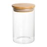 Kit de 3 Potes de Vidro Hermético com Tampa de Bambu 700ml - 2